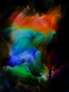 彩绘云系列关于创造力艺术的抽象颜色样本背景图片