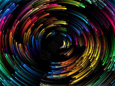 彩色系列多色条纹漩涡背景的颜色运动图片
