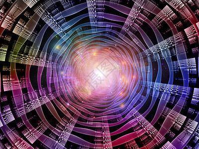 内部工作系列信息技术数学教育学科虚拟网格分形齿轮的背景图片