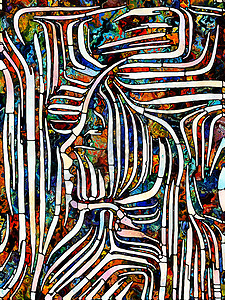 彩虹碎片彩色玻璃系列的统背景由颜色纹理碎片的图案成,用于碎裂艺术诗歌的统项目图片