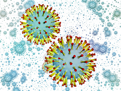 冠状病数学病流行系列冠状病颗粒微元素上与病流行病感染疾病健康有关的三维图解图片