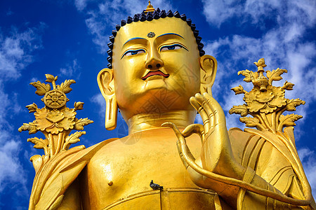 佛陀弥勒佛雕像利基尔贡帕修道院,拉达克,拉达克的佛陀弥勒佛像图片