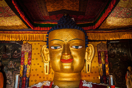 释迦牟尼佛藏传佛教寺院希伊,拉达克,释迦牟尼佛像雪寺希伊,图片
