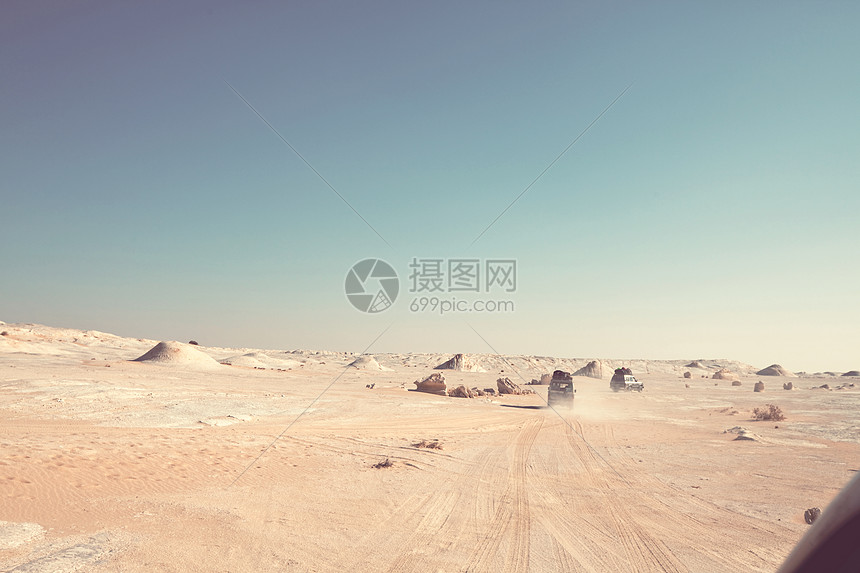美丽的粉笔白色沙漠,埃及,非洲