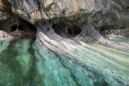 措卡湖智利巴塔哥尼亚卡雷拉将湖上寻常的大理石洞穴南方之行背景