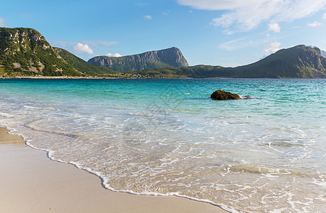 美丽的大海海边背景图片