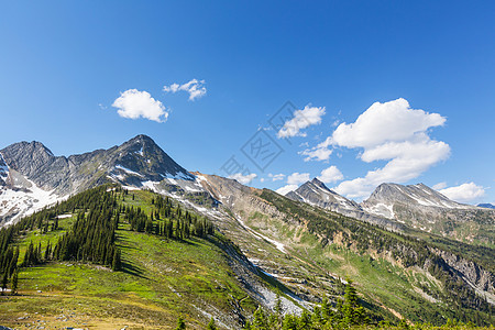 夏季加大落基山脉风景如画的山景图片