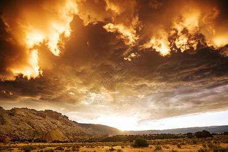 美国沙漠的美丽景观图片