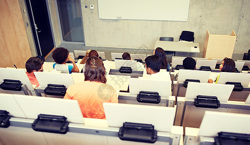 教育,高中,大学,学人的国际学生小讲堂大学报告厅的国际学生背景图片