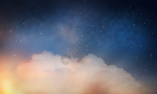天象,夜间天文学星空与云星空云图片