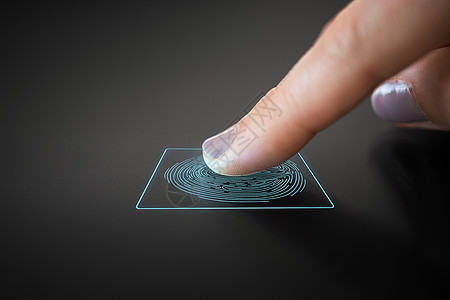 技术,安全识别手指触摸黑色互动板与指纹扫描系统手指触摸黑色互动板图片