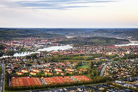 丹麦的西尔克堡市,看建筑河流图片