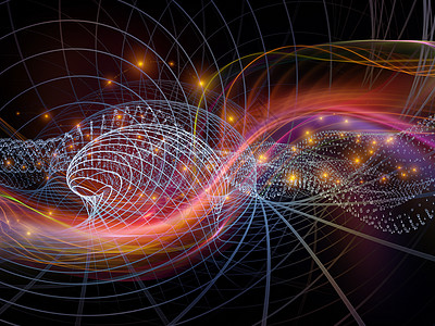 数字系列技术数字网格灯的成适合技术科学计算机信息世界项目的背景图片