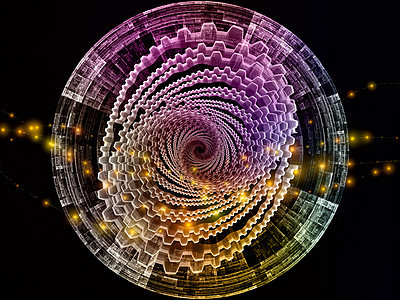 内部工作系列虚拟网格分形齿轮的图像上与信息技术数学教育关图片