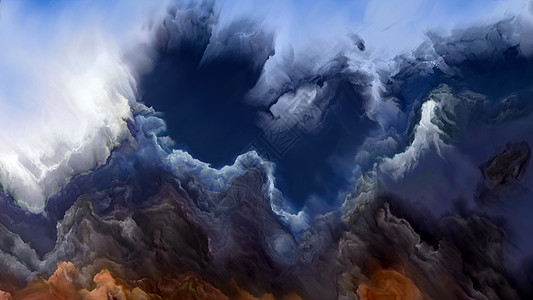 可能的云可能的星球系列背景充满活力的色彩梯度的,艺术,创意图片