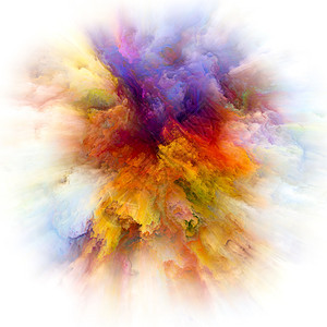 色彩情感系列色彩爆炸的创造安排想象创意艺术的隐喻图片