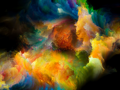 三维彩色涂料背景的,创意,灵感艺术抽象颜色系列图片