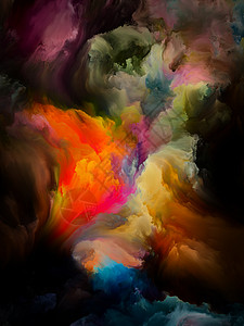 彩绘云系列数字画布上融合的抽象色调样本背景图片