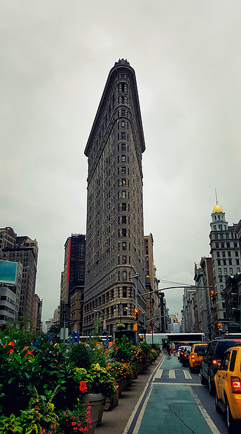 批纽约建造弗拉蒂龙建筑的摩天大楼之图片