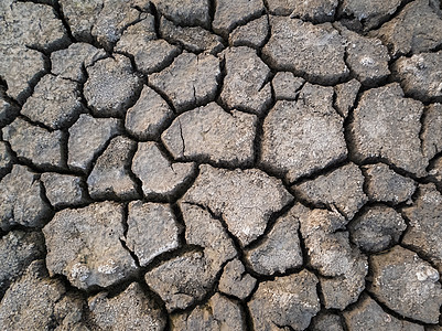 干旱季节干碎粘土地,全球变暖问题的开裂贫瘠的土壤质地背景地球上全球缺水干旱的土地,自然灾害图片