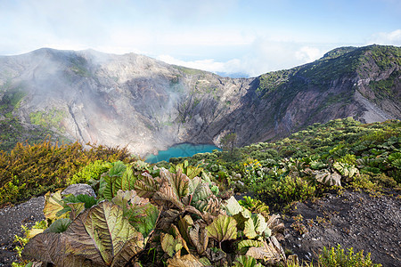 徒步洲的伊拉祖火山哥斯达黎加图片