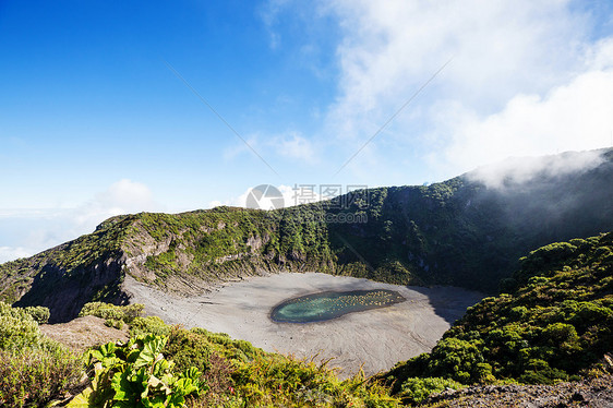 徒步洲的伊拉祖火山哥斯达黎加图片