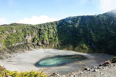 徒步洲的伊拉祖火山哥斯达黎加高清图片