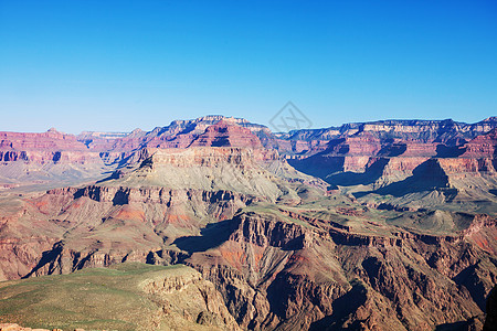 户外徒步美国亚利桑那州大峡谷的风景如画背景