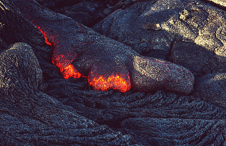 活火山夏威夷大岛上的基拉韦亚活火山图片