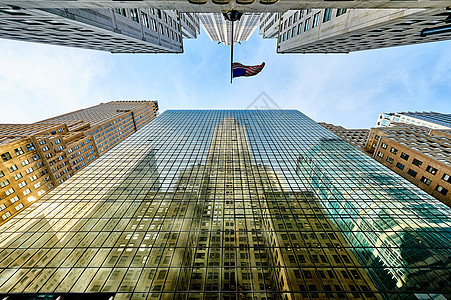 纽约另座大楼窗户上的建筑反射美国纽约另栋大楼窗户上的建筑反射图片