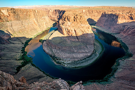 科罗拉多河上的马蹄弯马蹄弯科罗拉多河格伦峡谷,亚利桑那州,美国图片