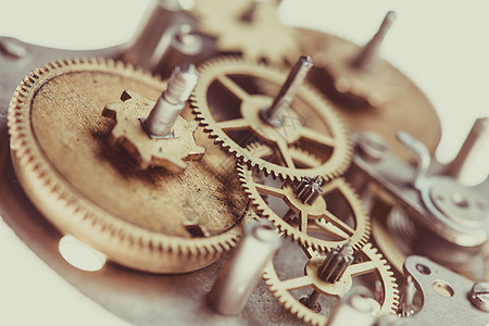 古老时钟老式机械手表机构,齿轮机械手表背景