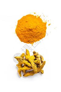 姜黄香料粉末干根分离白色姜黄粉图片