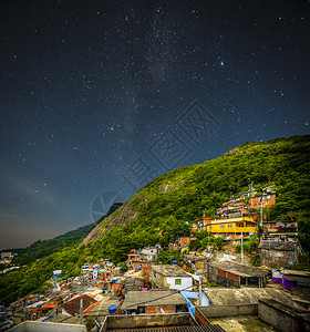 贫民窟的夜晚里约热内卢贫民窟晚上图片