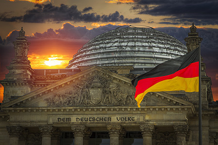 德国柏林联邦议院Bundestag大楼的立图德国柏林的建筑图片