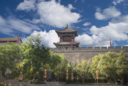 西安城墙中国建筑的最大纪念碑西安城墙背景图片