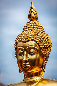 镀金佛像Watphra,多苏贴,泰国佛陀雕像,泰国图片