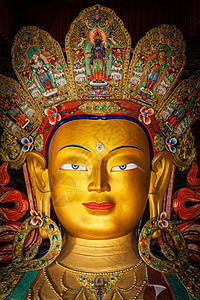 弥勒佛雕像蒂克西贡帕拉达克,弥勒佛蒂齐贡帕,拉达克图片