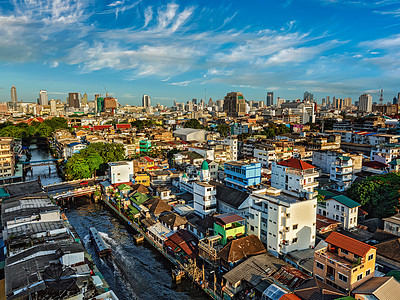 曼谷城市景观鸟瞰泰国曼谷鸟瞰图片