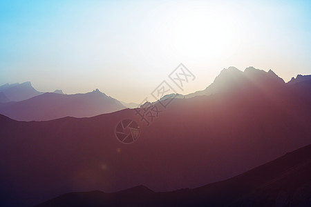 塔吉克斯坦范恩山的美丽景观图片