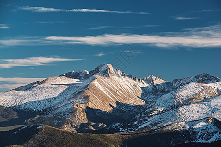 高寒苔原景观与岩石山脉秋天美国科罗拉多州洛基山公园图片