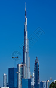 阿拉伯联合酋长国迪拜白天天际线图片