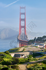 金门大桥景观金门俯瞰,旧金山,加利福尼亚州,美国图片