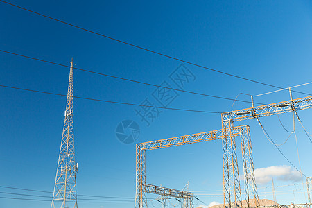 电力线电力美国输电塔输电塔电力线图片