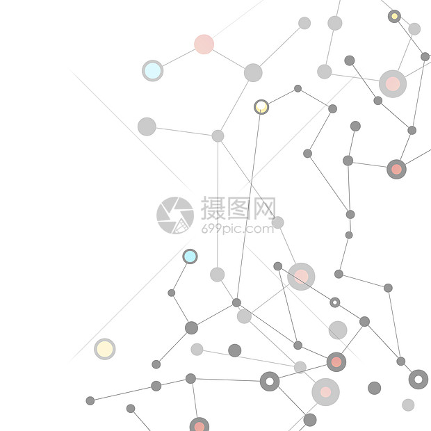 分子键元素的现代矢量现代矢量图片