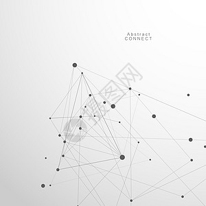 科学矢量抽象向量多边形连接点线背景抽象向量多边形连接点线背景背景