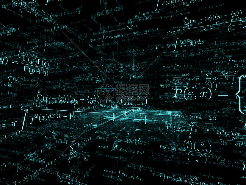 数学公式系列数学公式元素的成,以商业科学教育技术项目的支持背景图片