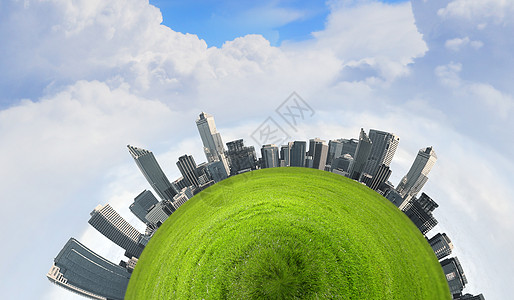 绿色星球绿色星球表的城市景观生态理念图片