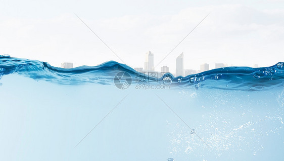 海洋水下景观水下拍摄的蓝海背景图像图片