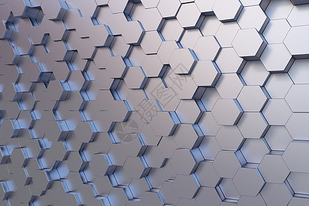 几何抽象高科技立方体银立方体元素的未来主义的背景图像背景